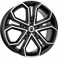 Литые диски Пандора (КС466) 8.500xR19 5x120 DIA72.6 ET35 алмаз черный для Volkswagen Multivan