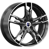 Литые диски Солар (КС875) 7.000xR17 4x114.3 DIA67.1 ET40 алмаз черный SK для Smart Литые диски Солар (КС875) 7.000xR17 4x114.3 DIA67.1 ET40 алмаз черный SK для Smart