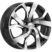 Литые диски Палермо (КС607) 6.500xR16 5x100 DIA67.1 ET38 алмаз черный для Pontiac Литые диски Палермо (КС607) 6.500xR16 5x100 DIA67.1 ET38 алмаз черный для Pontiac