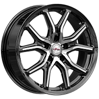 Литые диски Страйк (КС1080) 6.500xR17 5x108 DIA60.1 ET33 Блэк Джек для Omoda Литые диски Страйк (КС1080) 6.500xR17 5x108 DIA60.1 ET33 Блэк Джек для Omoda